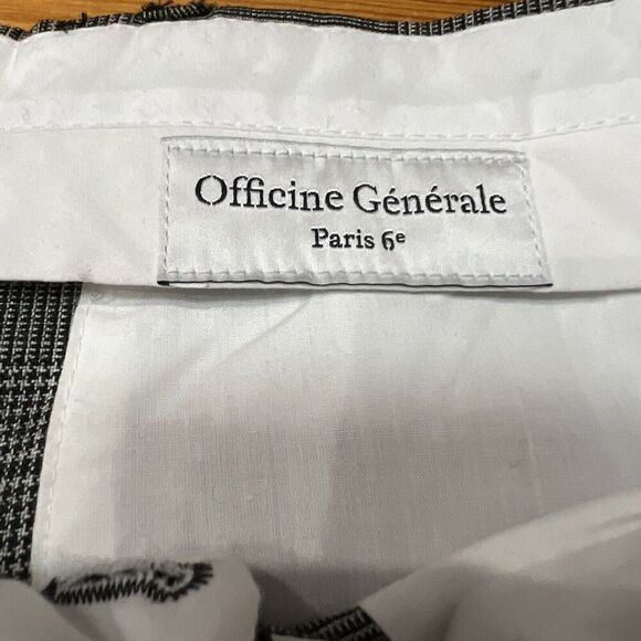 Officine Generale Women's Gray High-Rise Ankle Dress Pants Size FR 38/US 6 - Picture 8 of 10